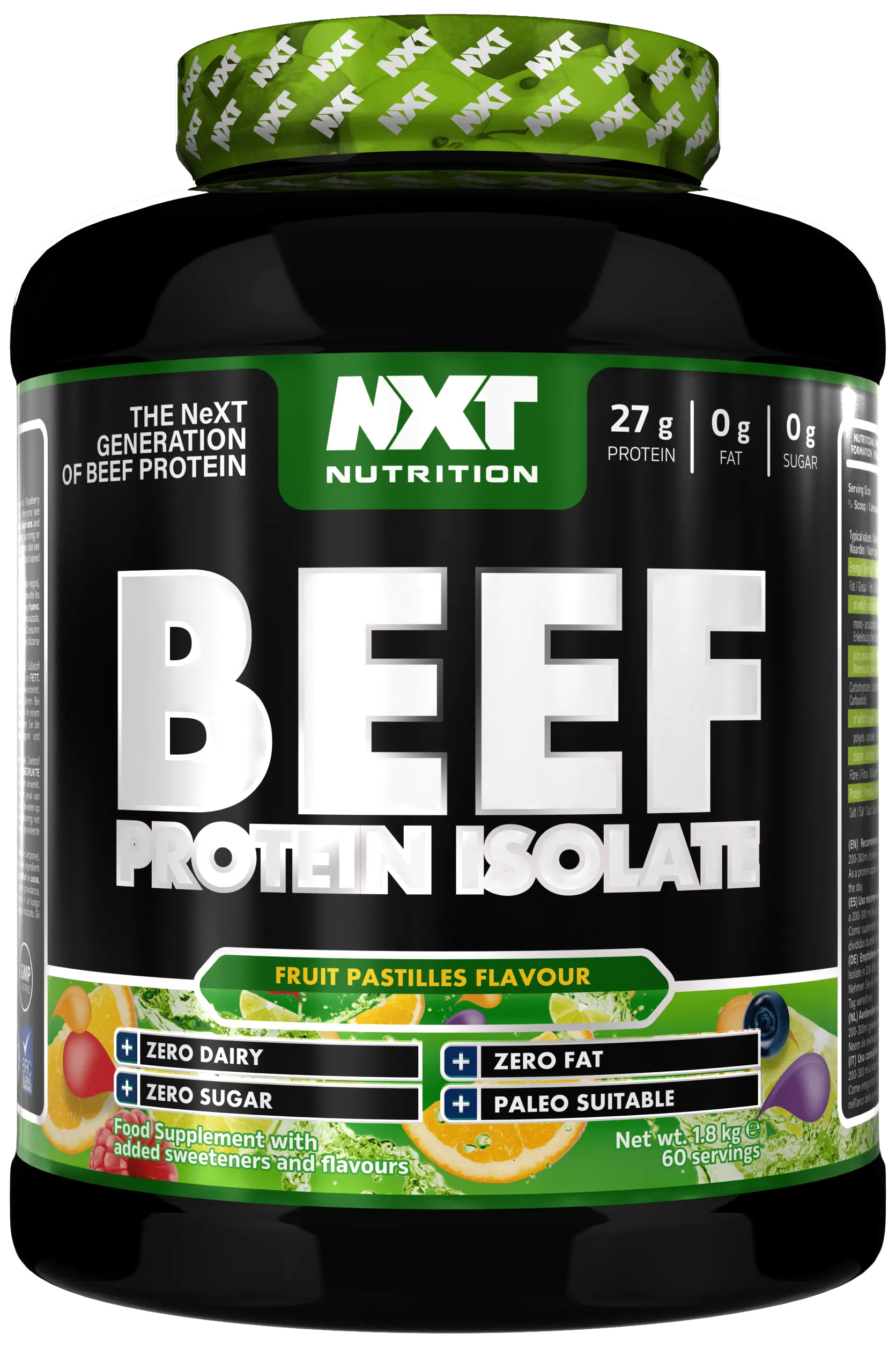 NXT Beef Protein Isolate 1.8kg Fruit Pastilles