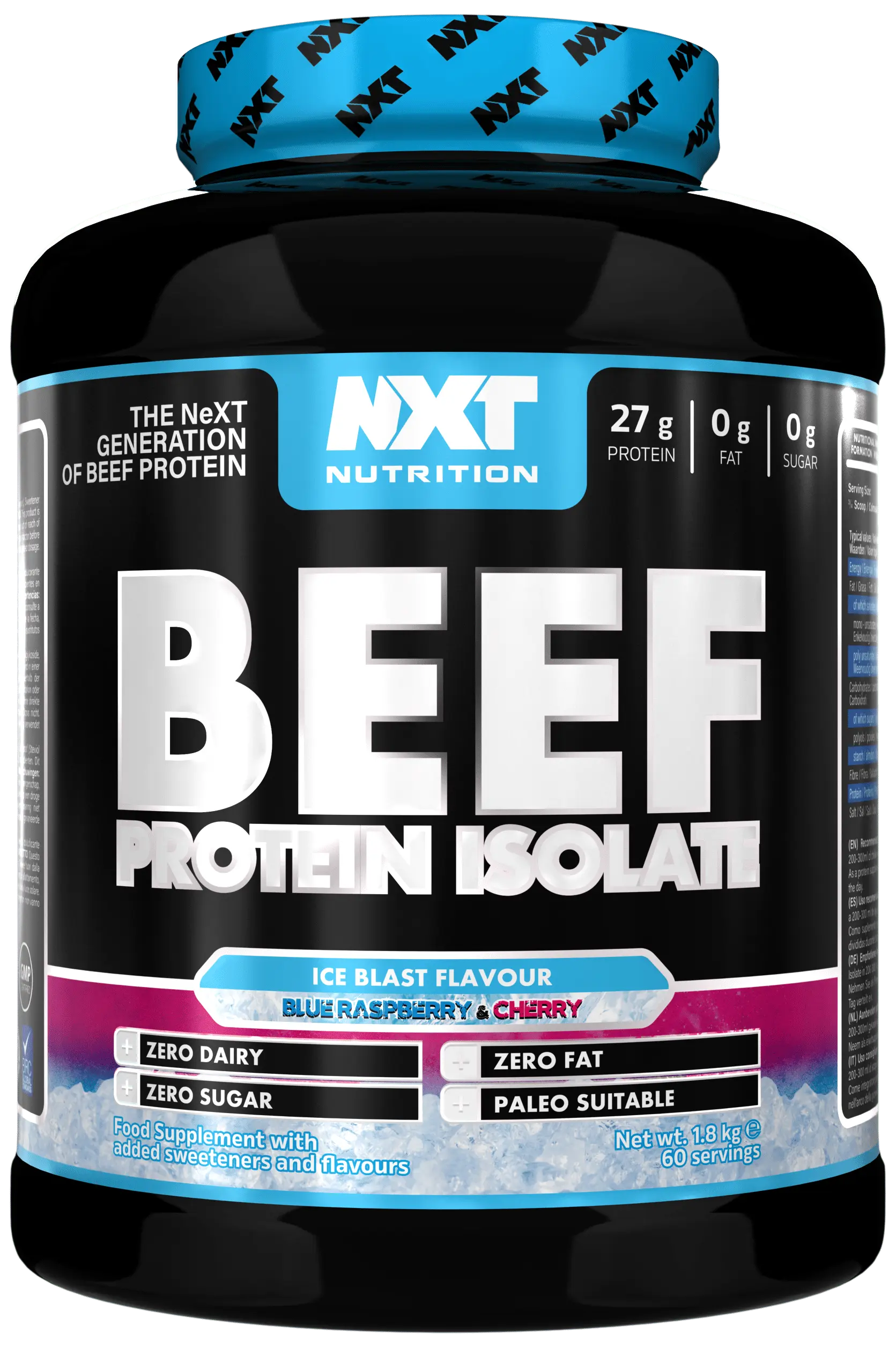 NXT Beef Protein Isolate 1.8kg Ice Blast