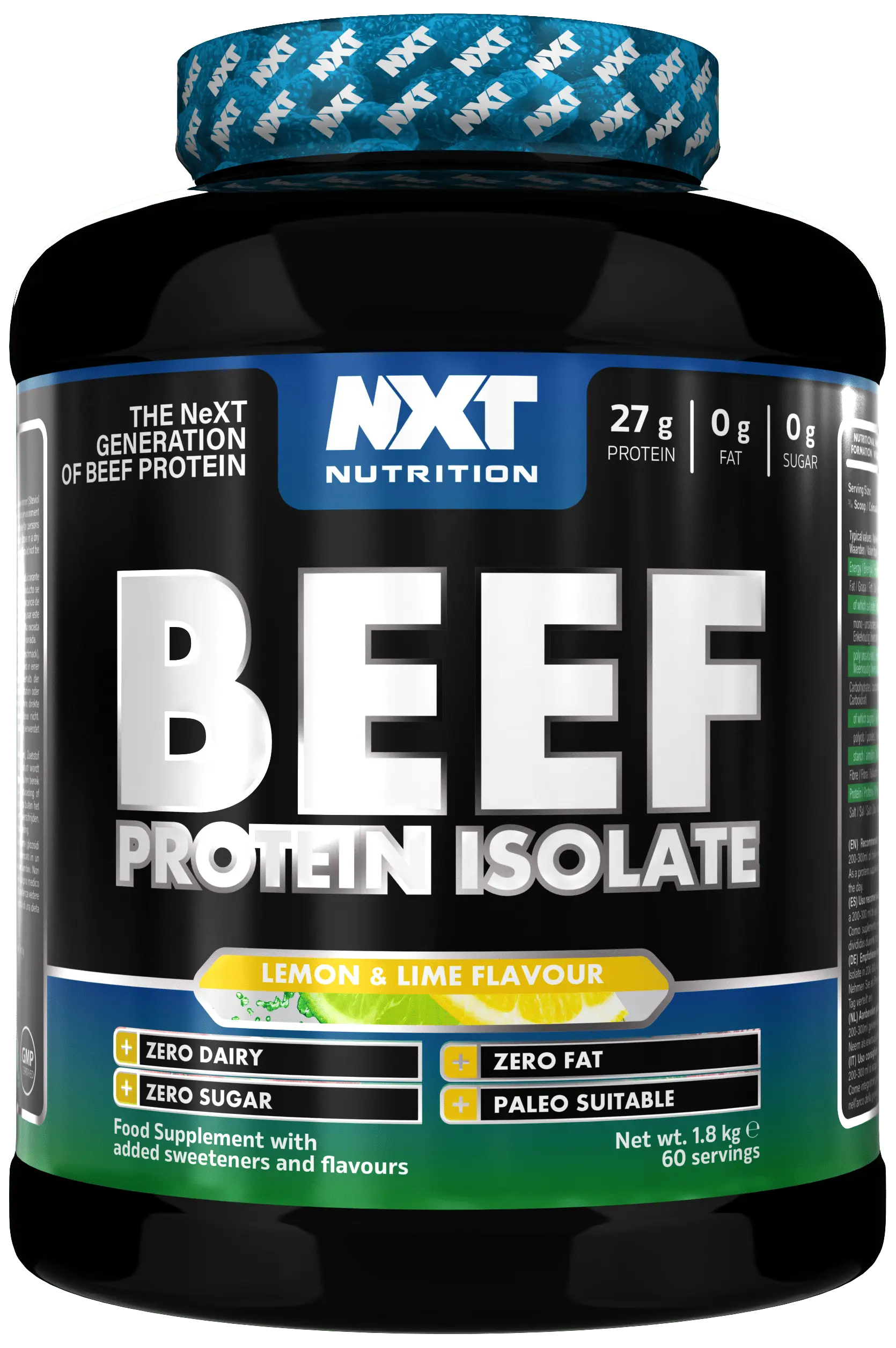 NXT Beef Protein Isolate 1.8kg Lemon and Lime