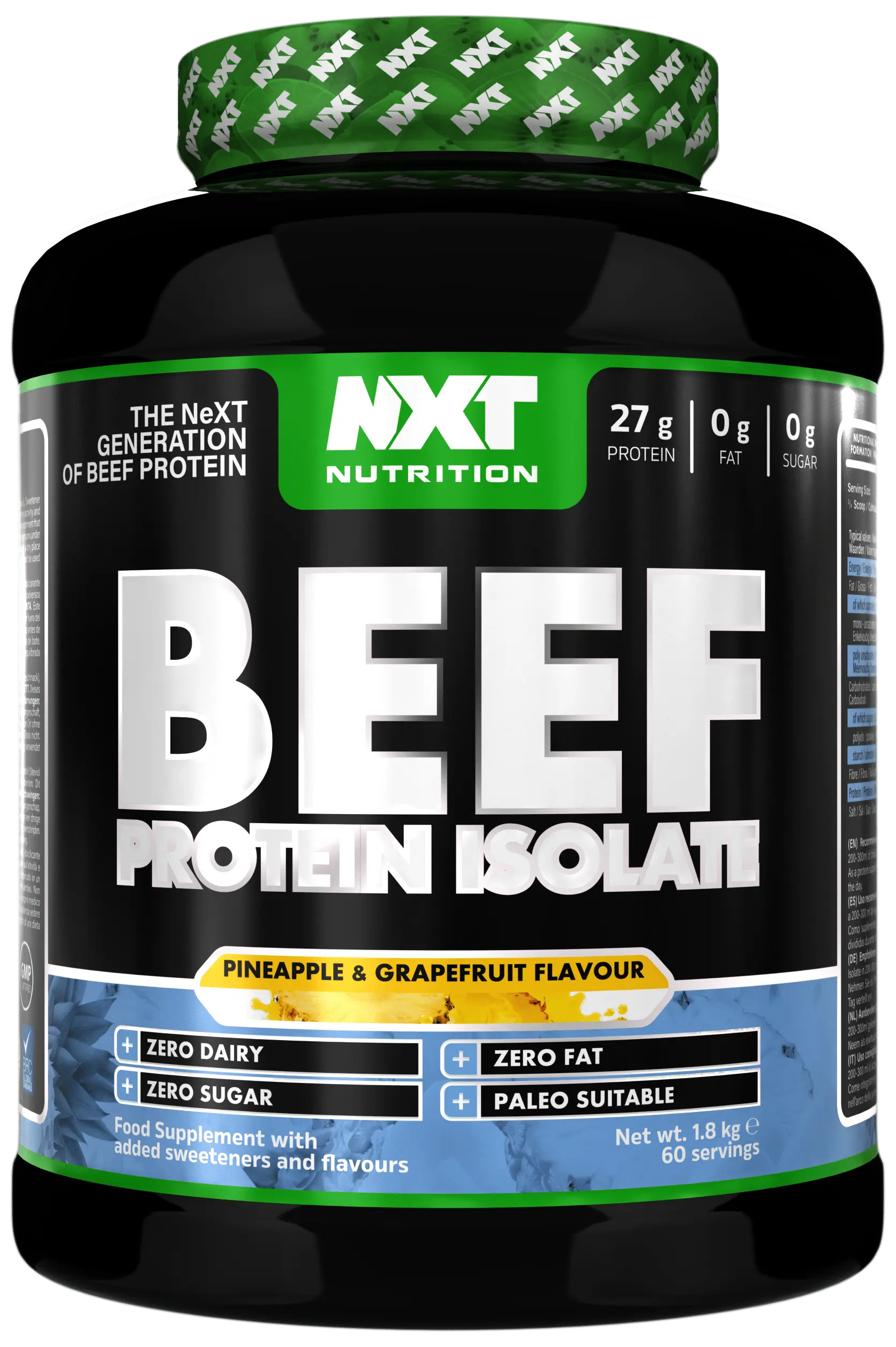 NXT Beef Protein Isolate 1.8kg Pineapple and Grapefruit