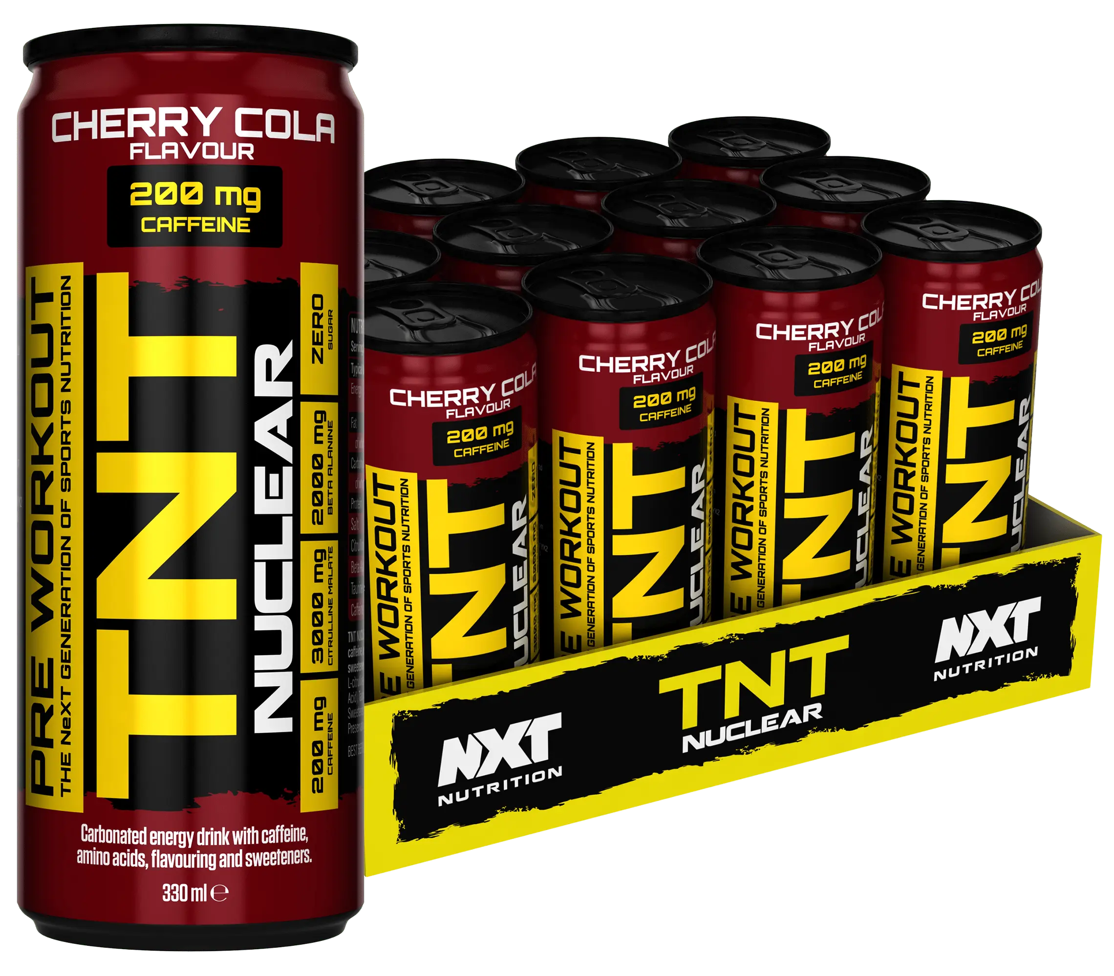 NXT TNT Nuclear Energy Drink Case Cherry Cola