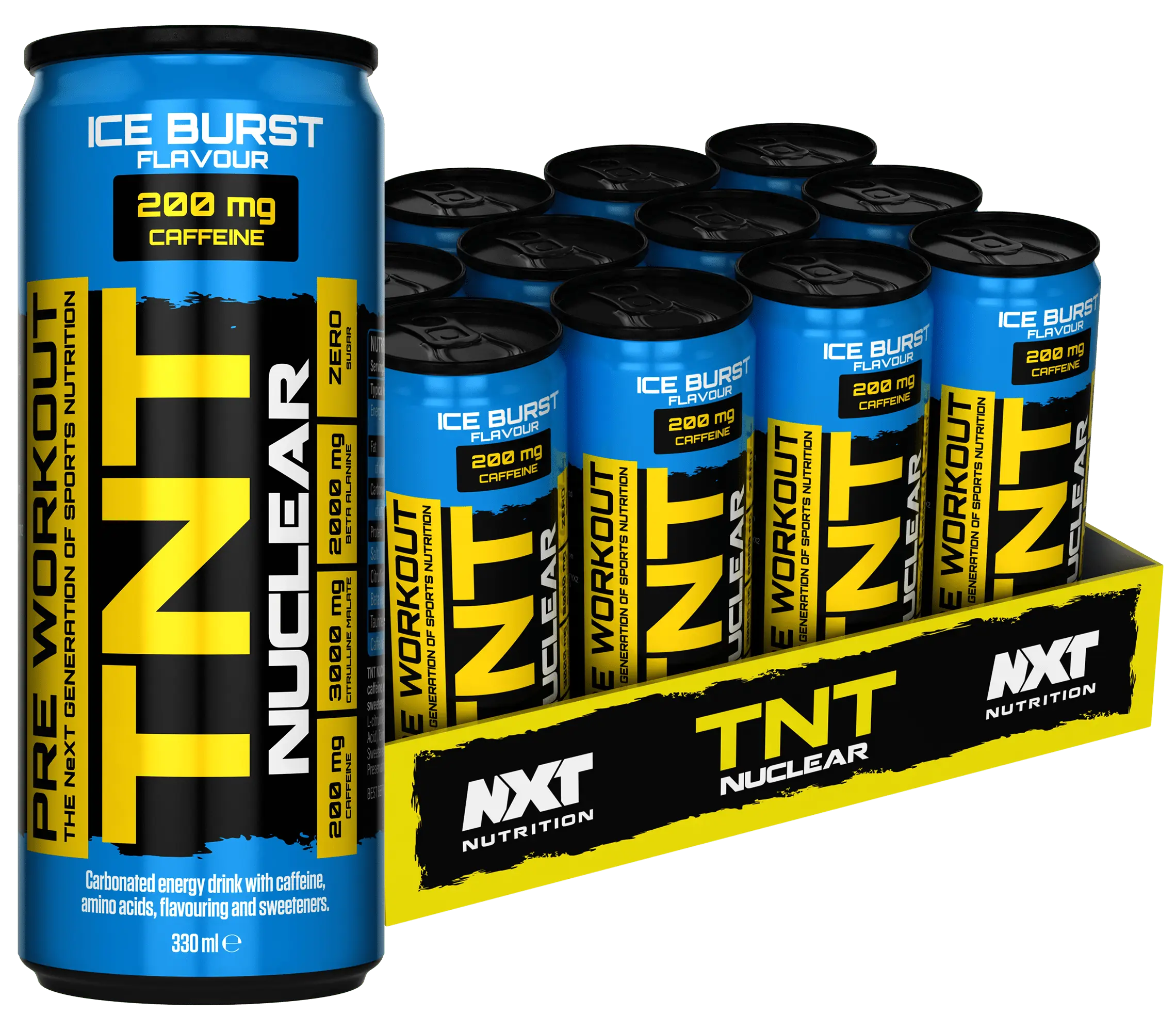 NXT TNT Nuclear Energy Drink Case Ice Burst