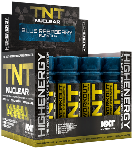 NXT TNT Nuclear Shots 12 x 60ml Blue Raspberry