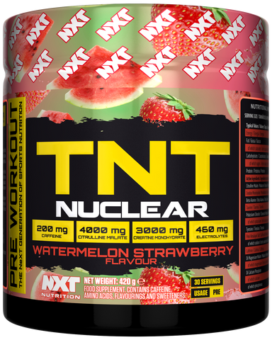 NXT TNT Nuclear Pre Workout 420g Watermelon and Strawberry