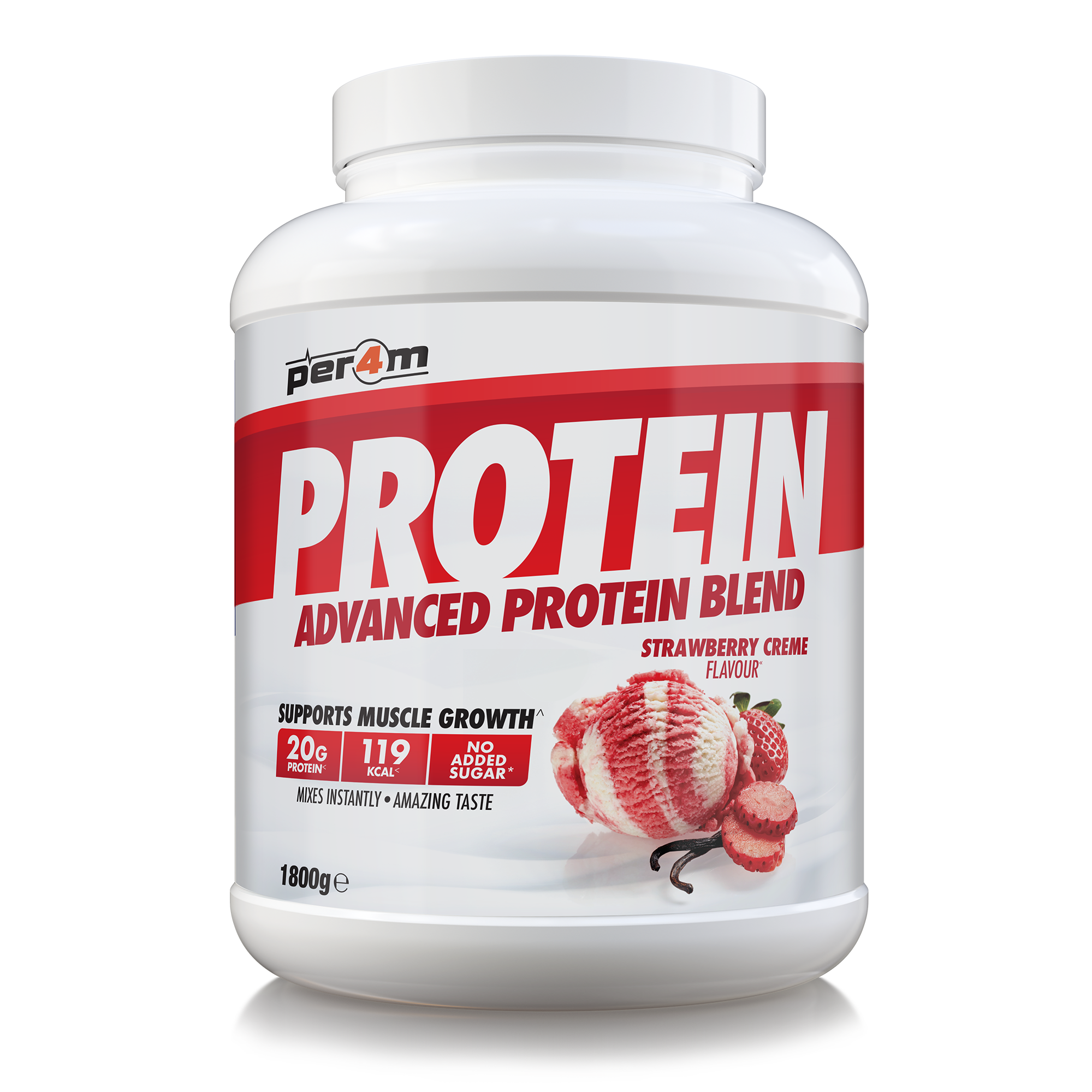 Per4m Advanced Protein 1.8kg Strawberry Creme