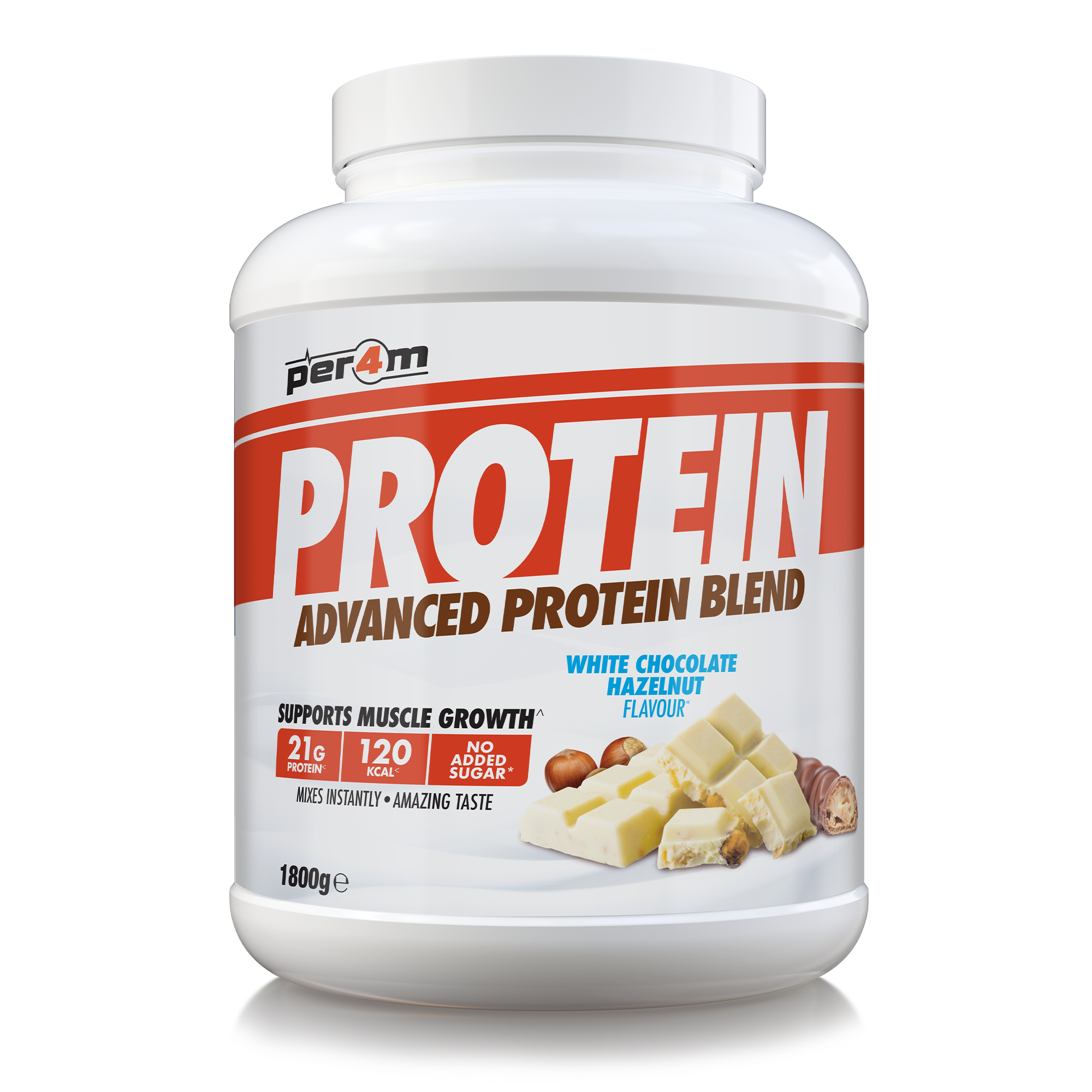 Per4m Advanced Protein 1.8kg White Chocolate Hazelnut