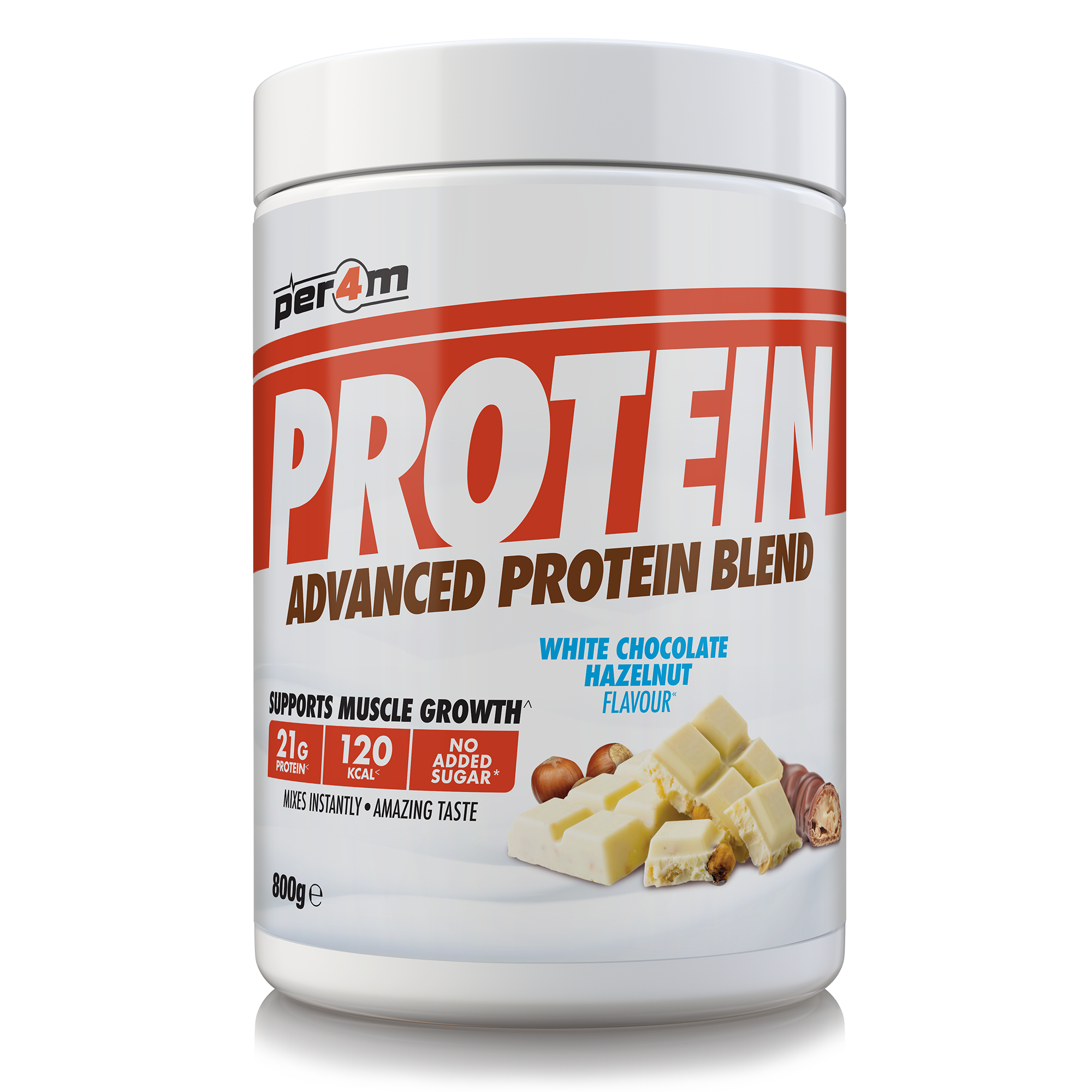 Per4m Advanced Protein 800g White Chocolate Hazelnut