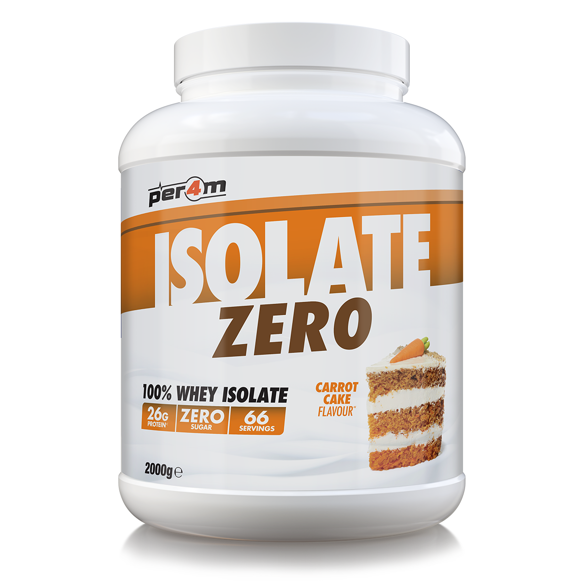 Per4m Isolate Zero Carrot Cake 2kg (66 Servings)