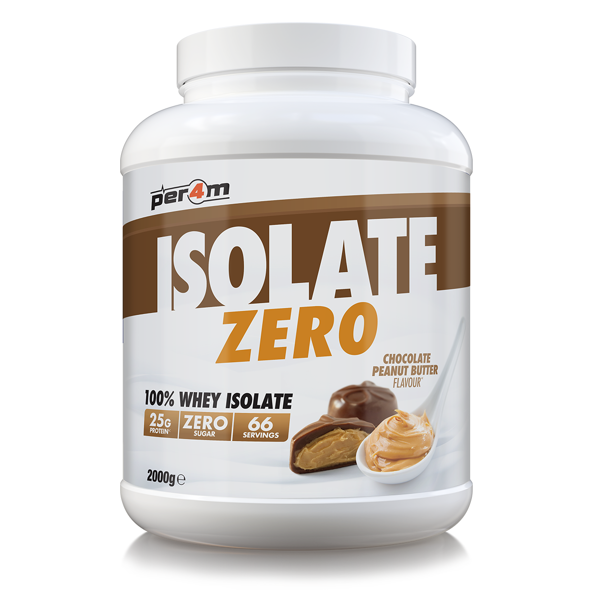 Per4m Isolate Zero Chocolate Peanut Butter 2kg (66 Servings)