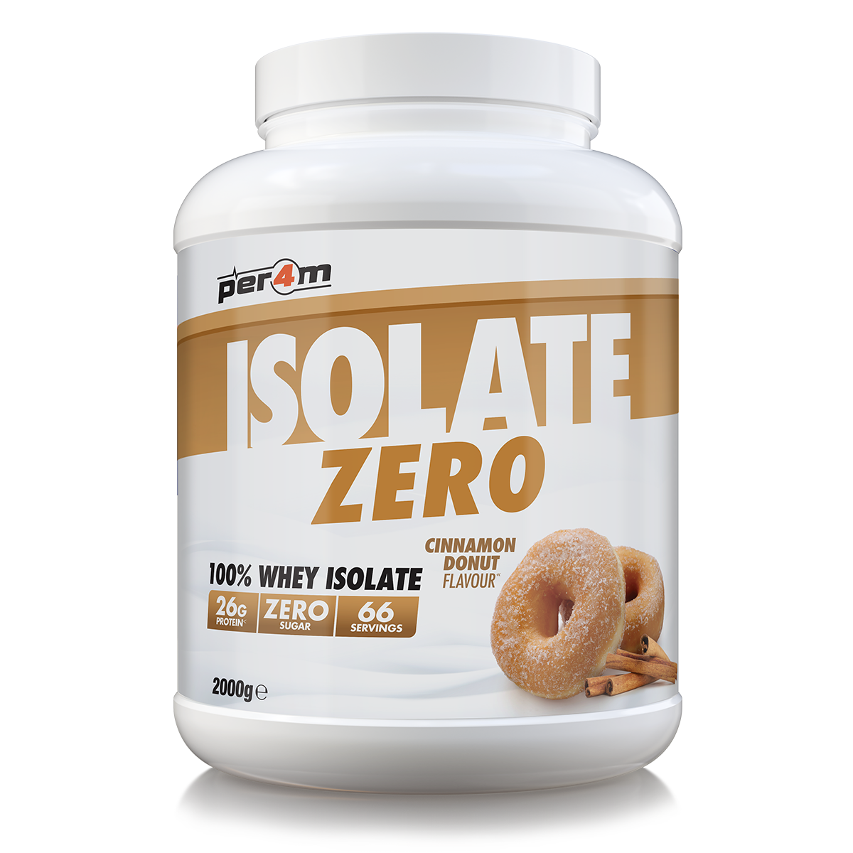 Per4m Isolate Zero Cinnamon Donut 2kg (66 Servings)