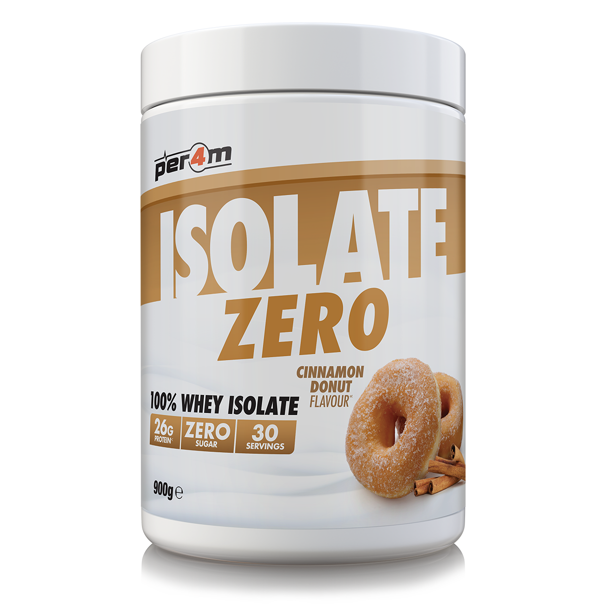 Per4m Isolate Zero Cinnamon Donut 900g (30 Servings)