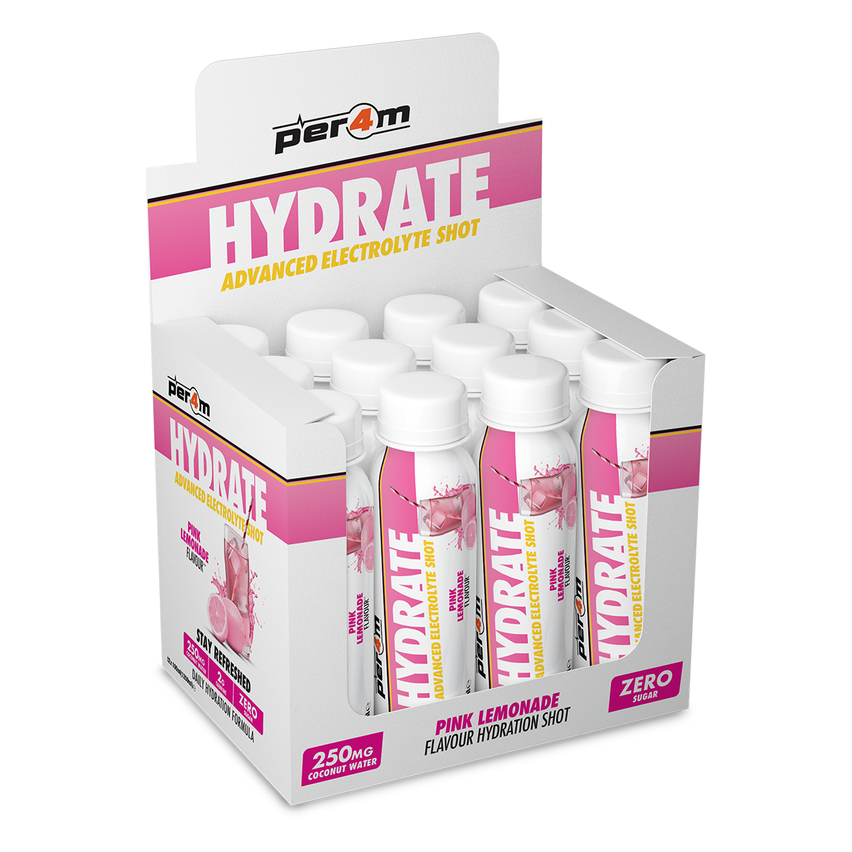Per4m Hydration Shots 12x100ml Pink Lemonade
