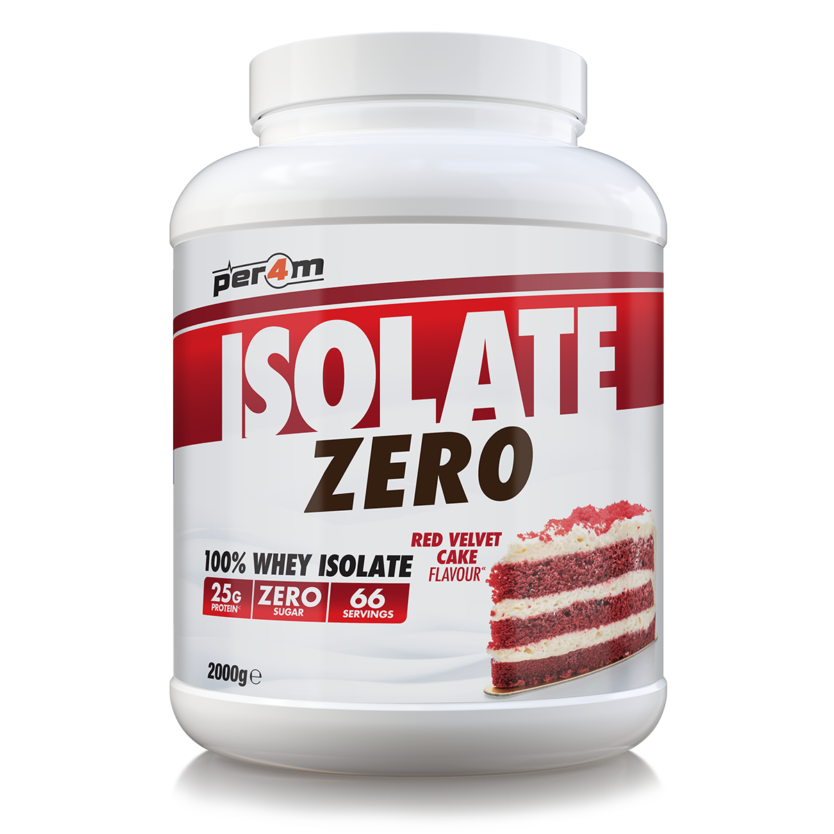 Per4m Isolate Zero Red Velvet Cake 2kg (66 Servings)