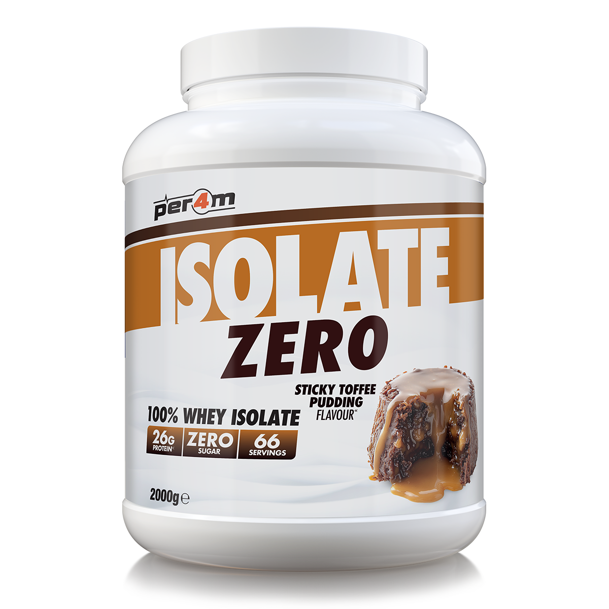Per4m Isolate Zero Sticky Toffee Pudding 2kg (66 Servings)
