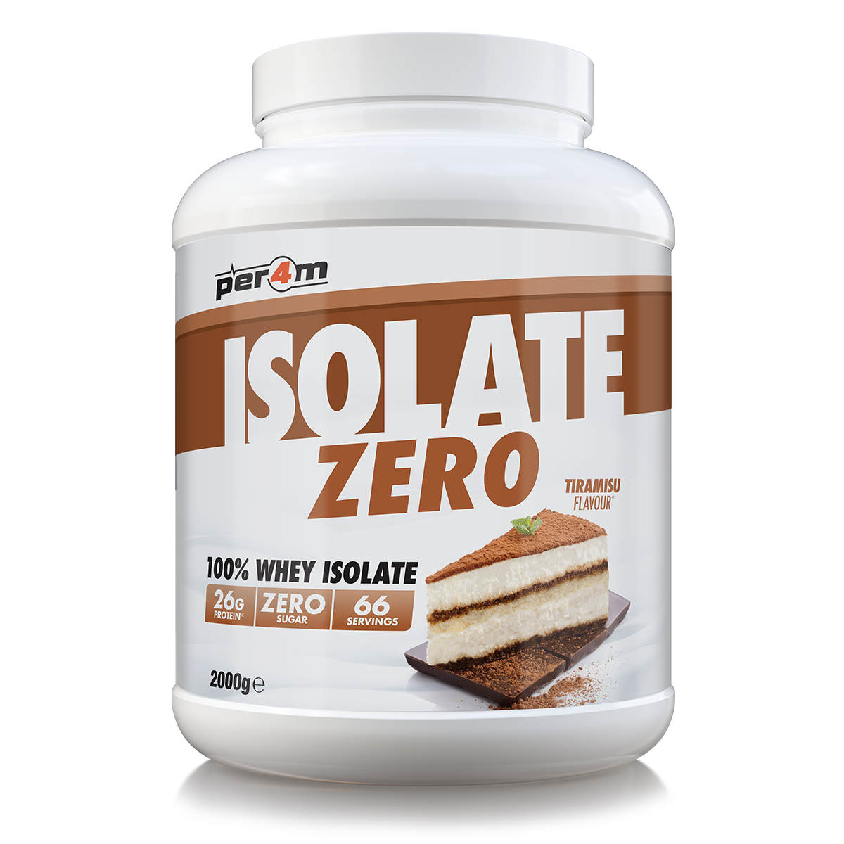 Per4m Isolate Zero Tiramisu 2kg (66 Servings)