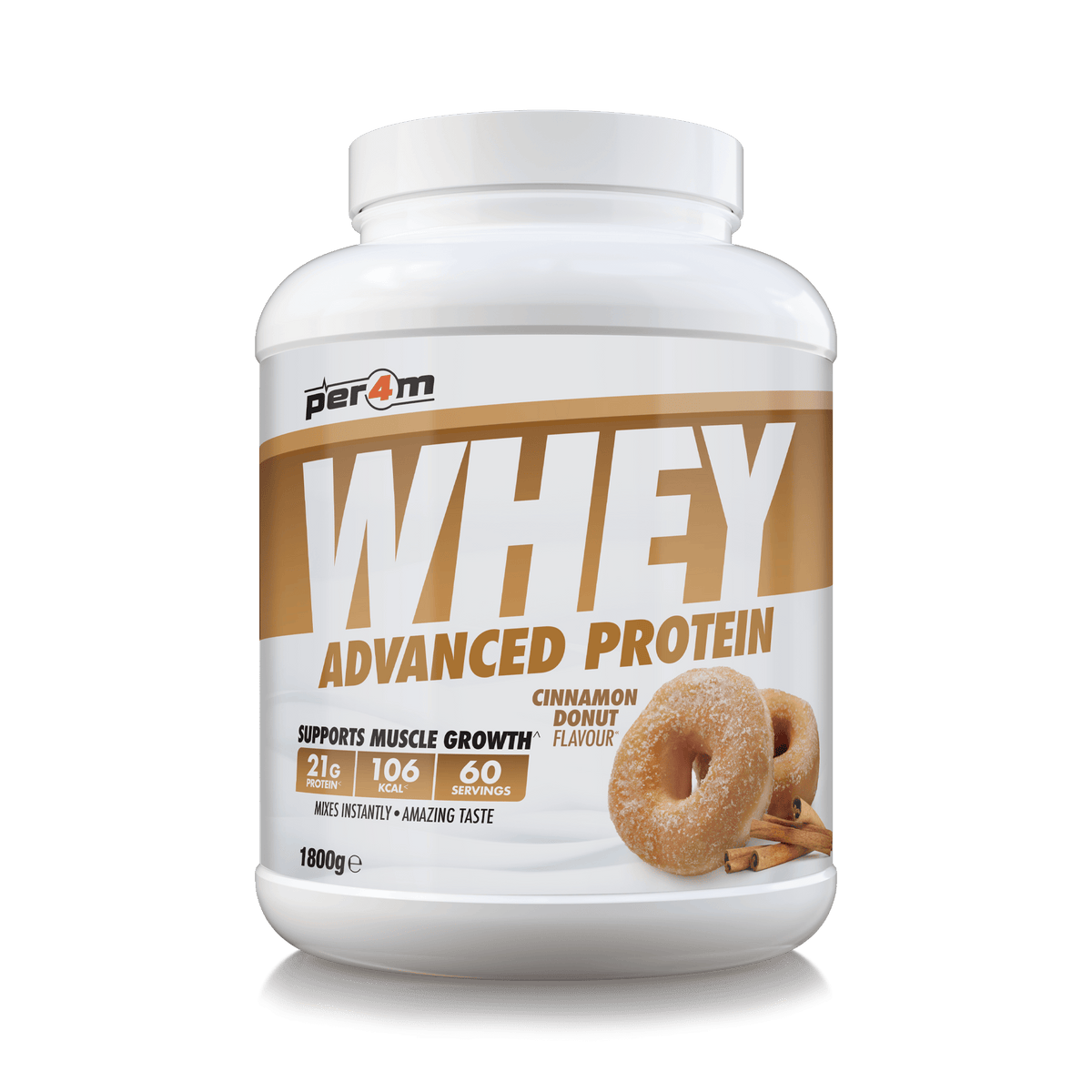 Per4m Whey 1.8kg Cinnamon Donut