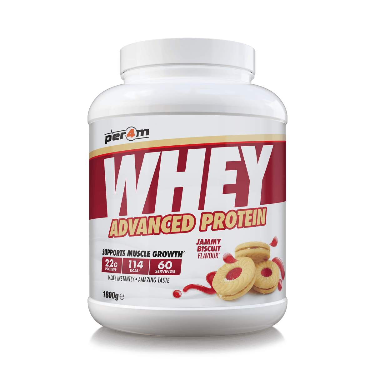 Per4m Whey 1.8kg Jammy Biscuit