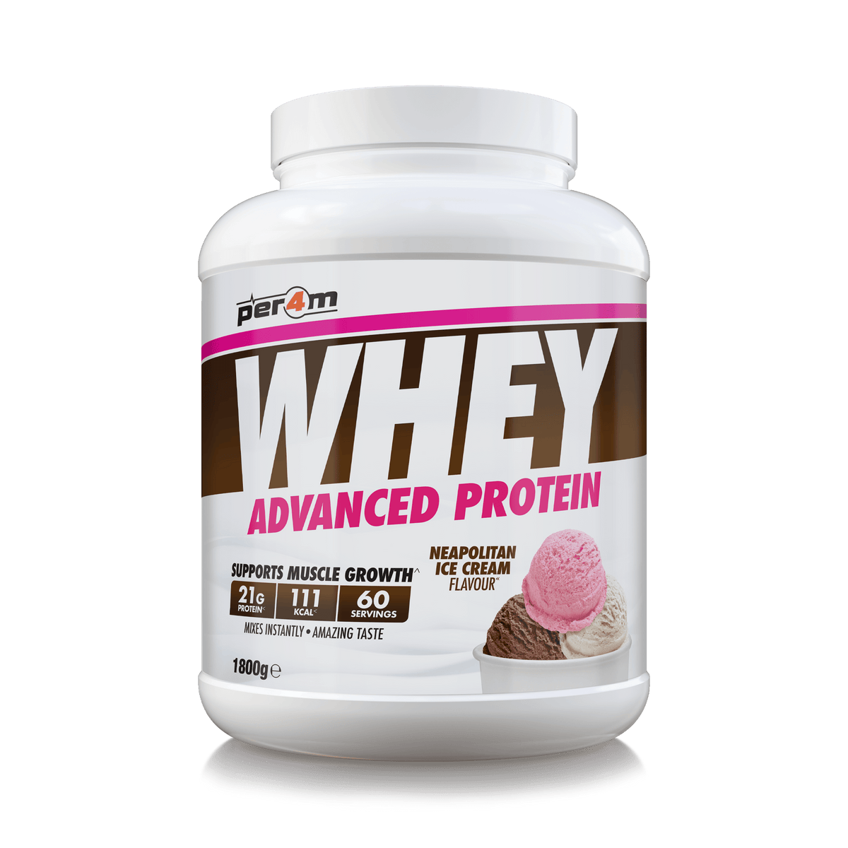 Per4m Whey 1.8kg Neapolitan Ice Cream