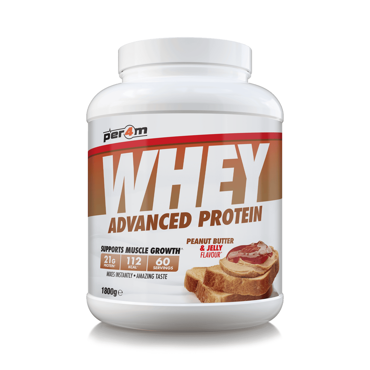 Per4m Whey 1.8kg Peanut Butter & Jelly