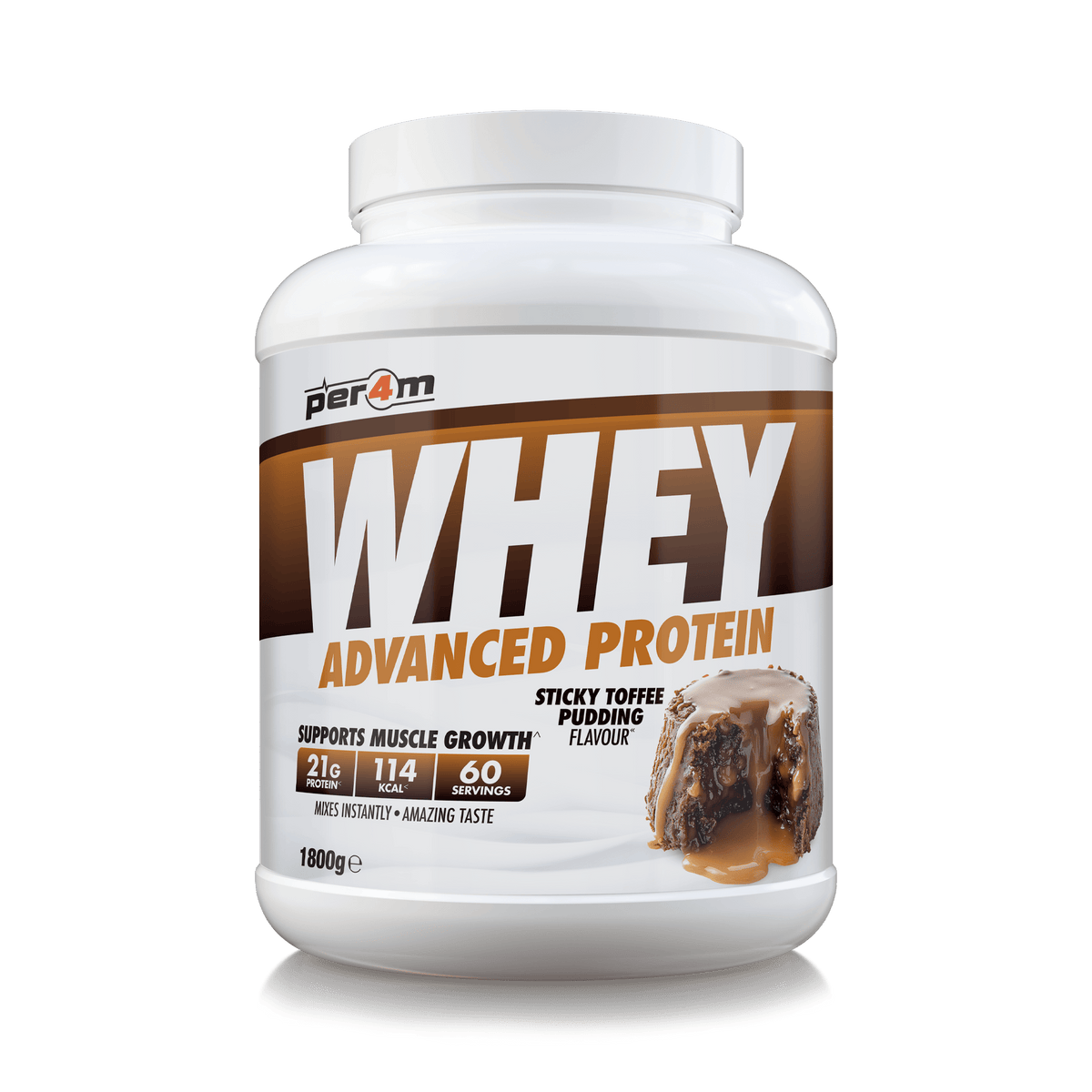 Per4m Whey 1.8kg Sticky Toffee Pudding