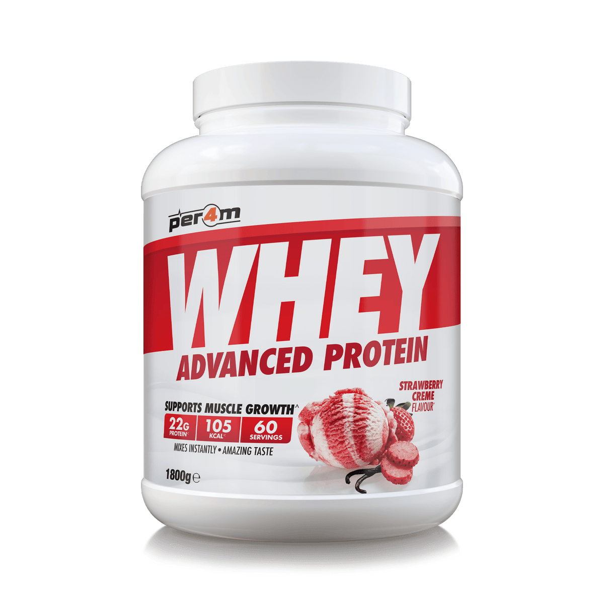 Per4m Whey 1.8kg Strawberry Creme