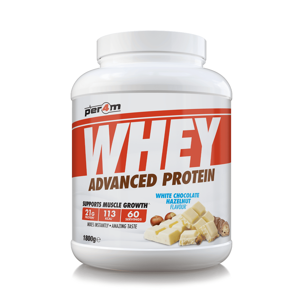 Per4m Whey 1.8kg White Chocolate Hazelnut
