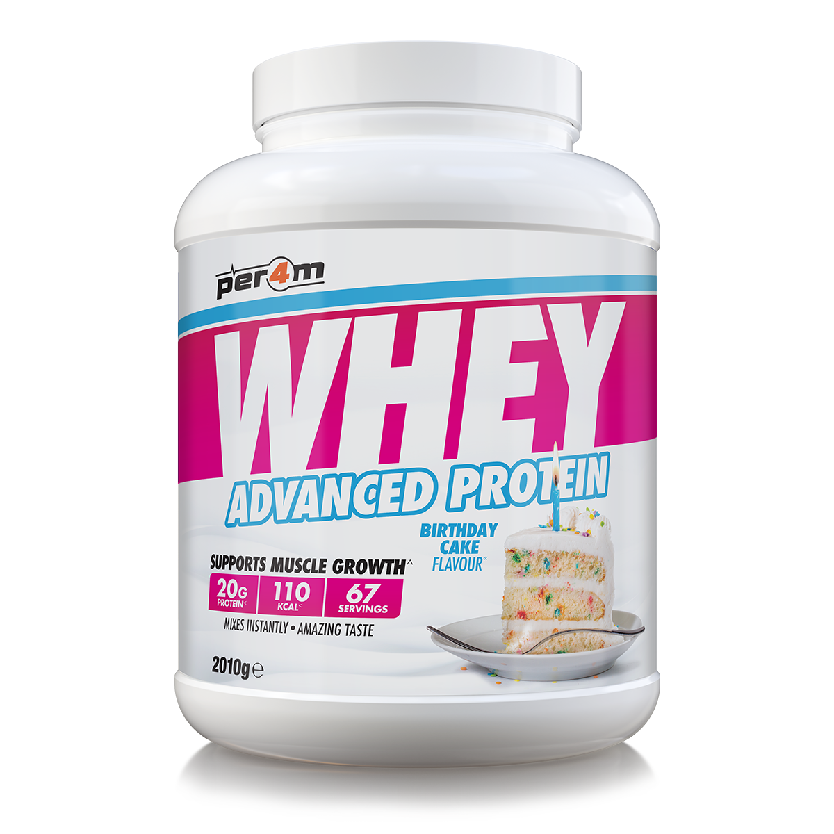 Per4m Whey Advanced Protein Powder Birthday Cake 2kg