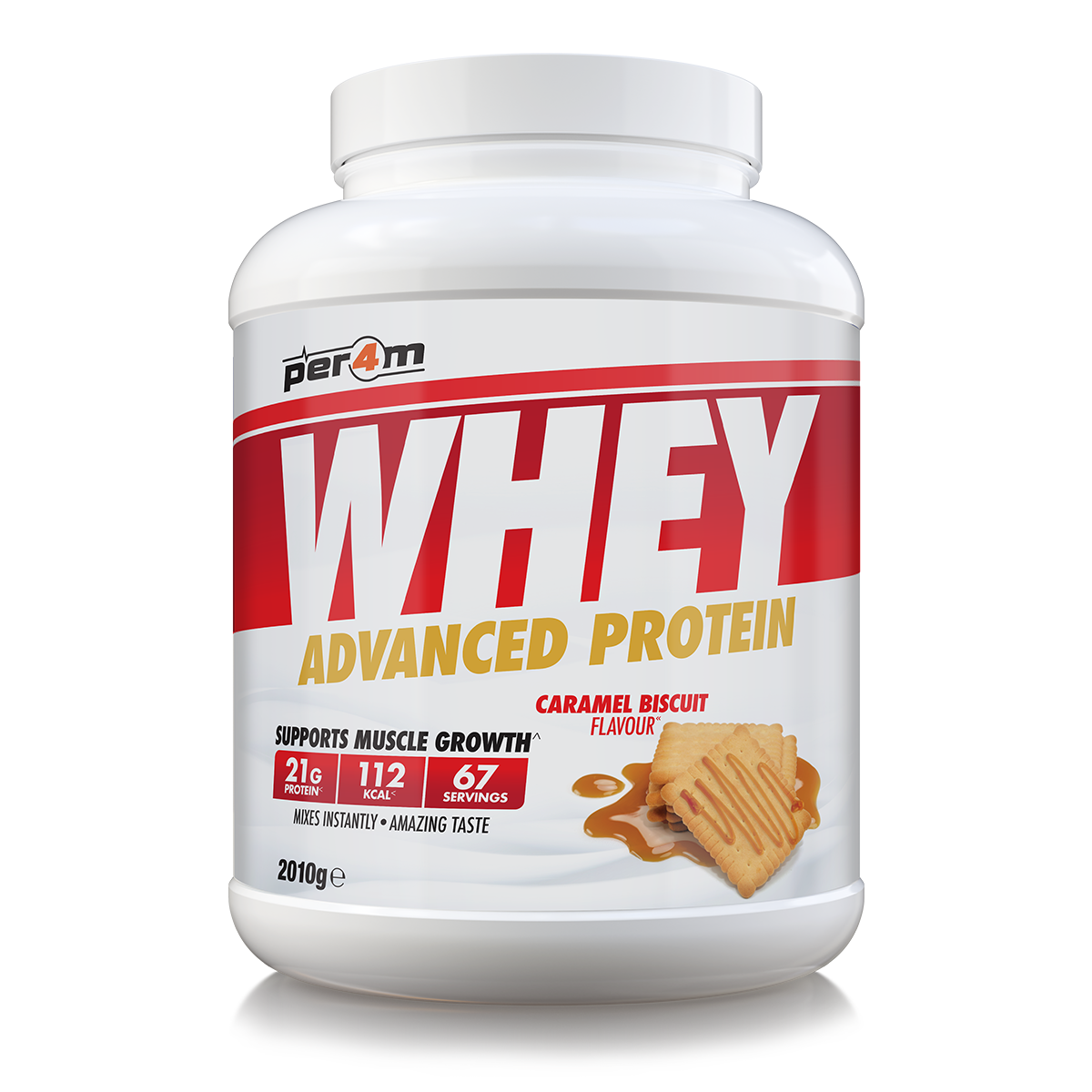 Per4m Whey Advanced Protein Powder Caramel Biscuit 2kg