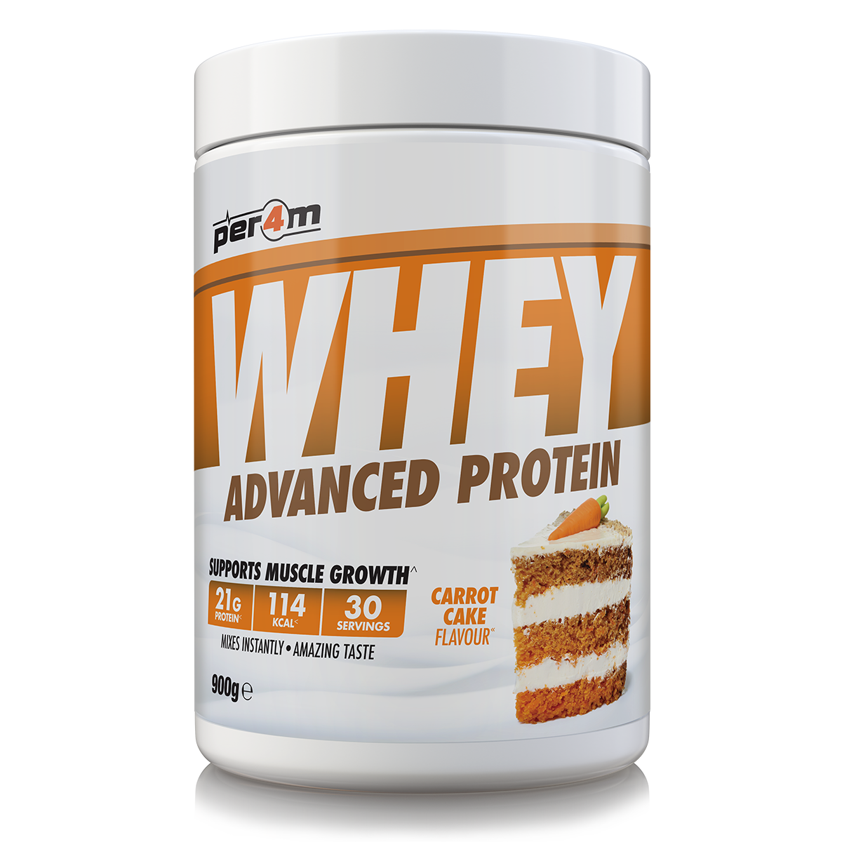 Per4m Whey Advanced Protein Powder Carrot Cake 900g
