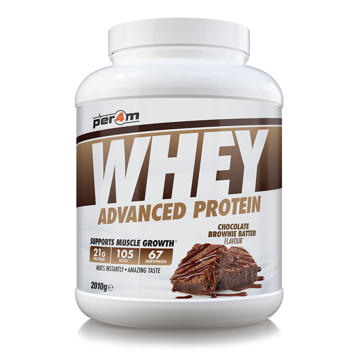 Per4m Whey Advanced Protein Powder Chocolate Brownie Batter 2kg