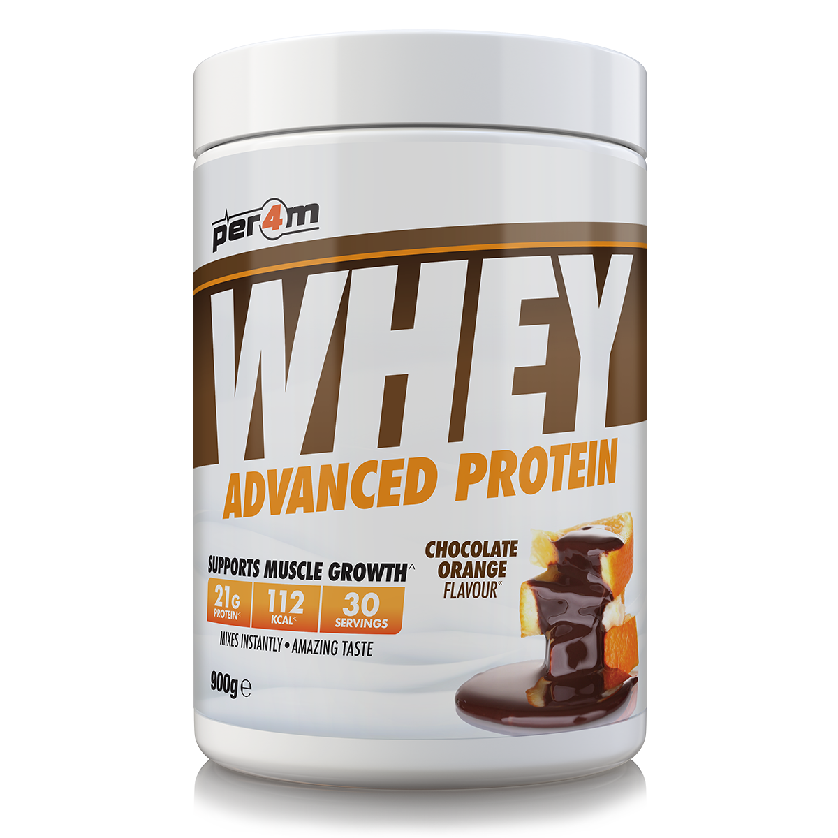 Per4m Whey Advanced Protein Powder Chocolate Orange 900g