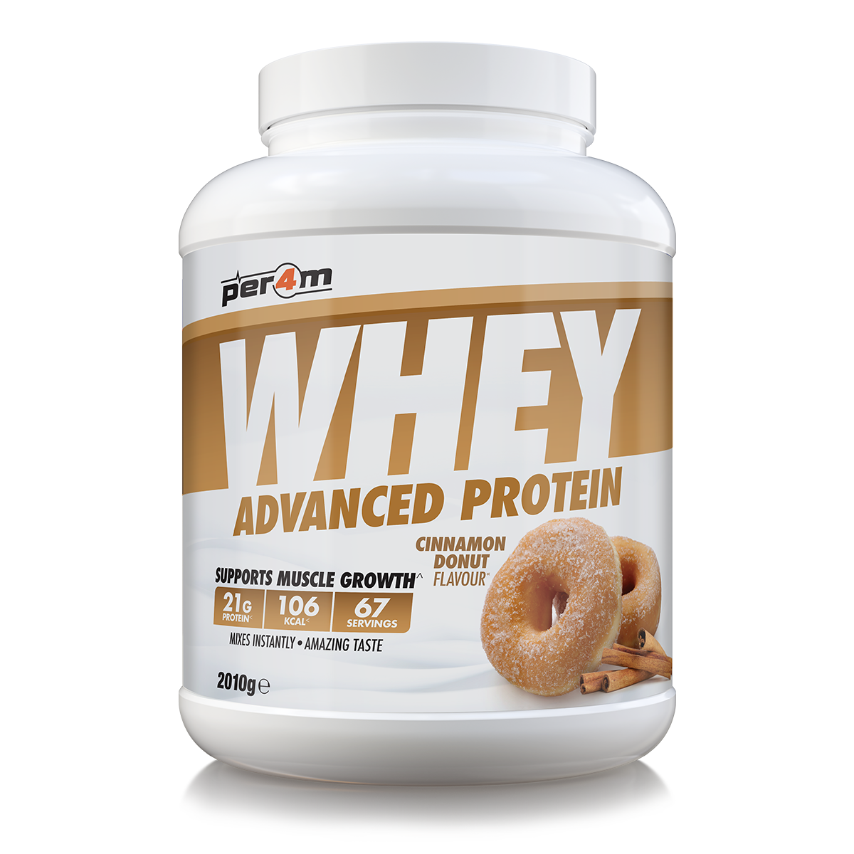 Per4m Whey Advanced Protein Powder Cinnamon Donut 2kg