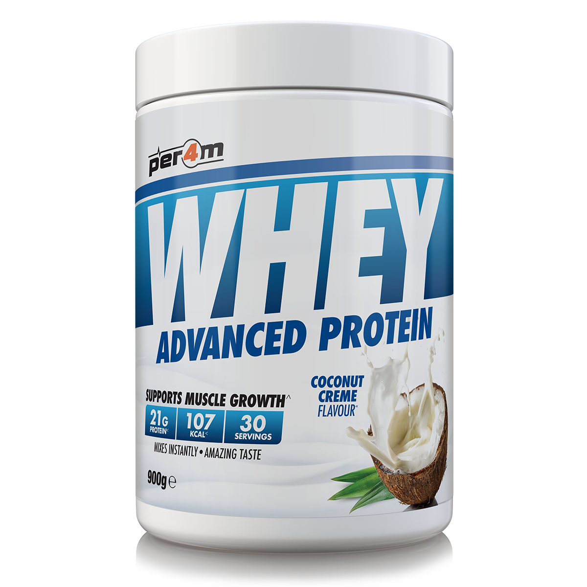 Per4m Whey Advanced Protein Powder Coconut Creme 900g