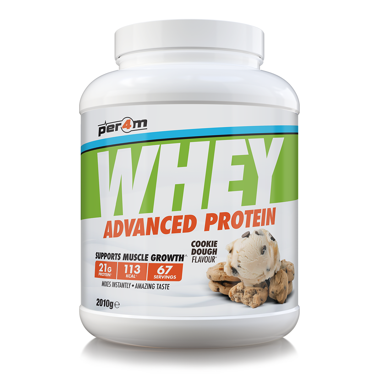 Per4m Whey Advanced Protein Powder Cookie Dough 2kg