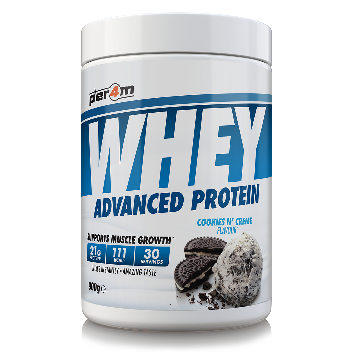 Per4m Whey Advanced Protein Powder Cookies n Creme 900g