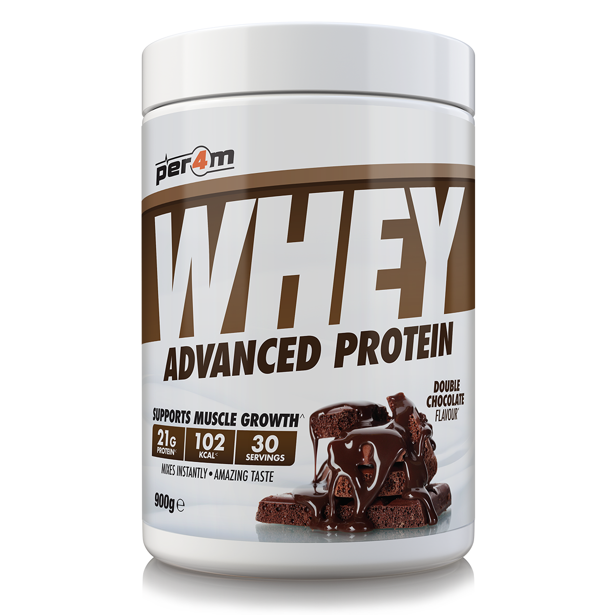 Per4m Whey Advanced Protein Powder Double Chocolate 900g