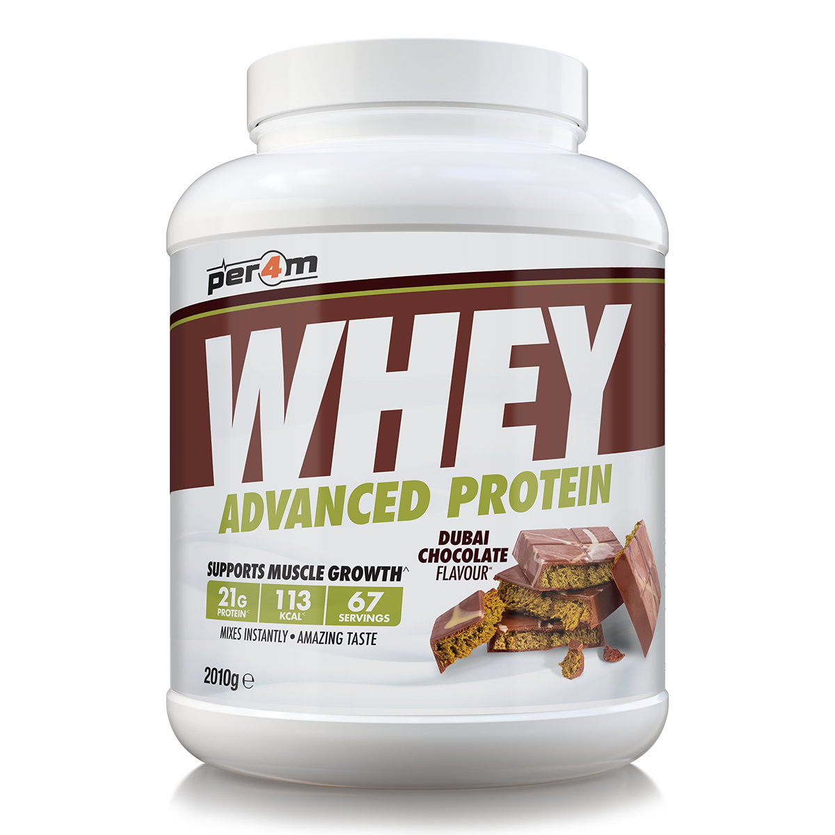 Per4m Whey Advanced Protein Powder Dubai Chocolate 2kg