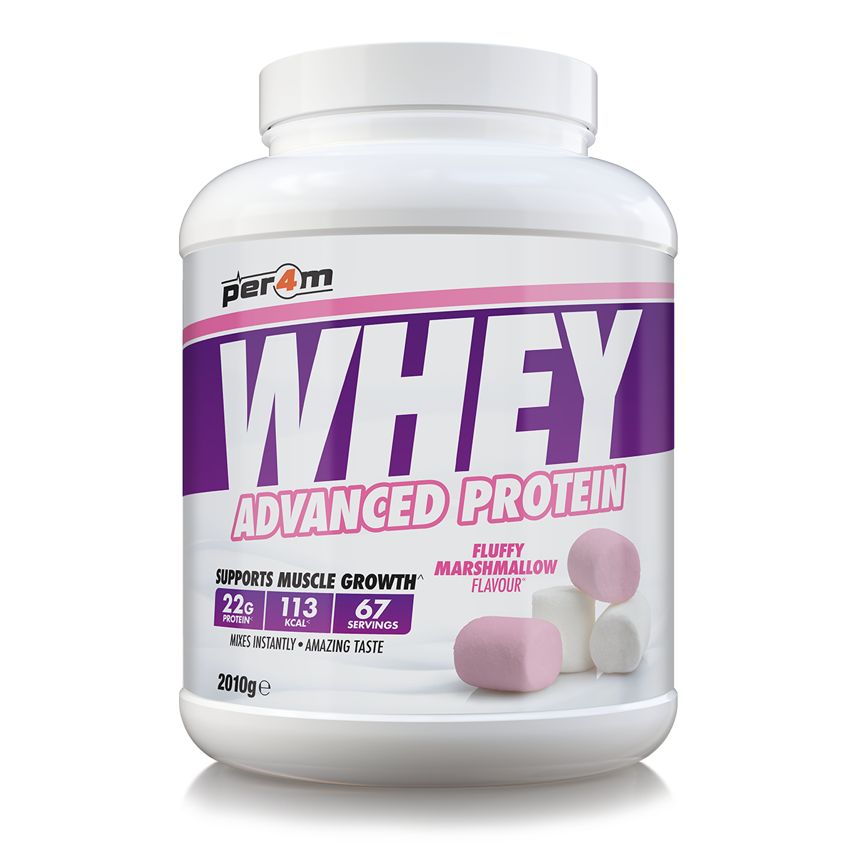 Per4m Whey Advanced Protein Powder Fluffy Marshmallow 2kg