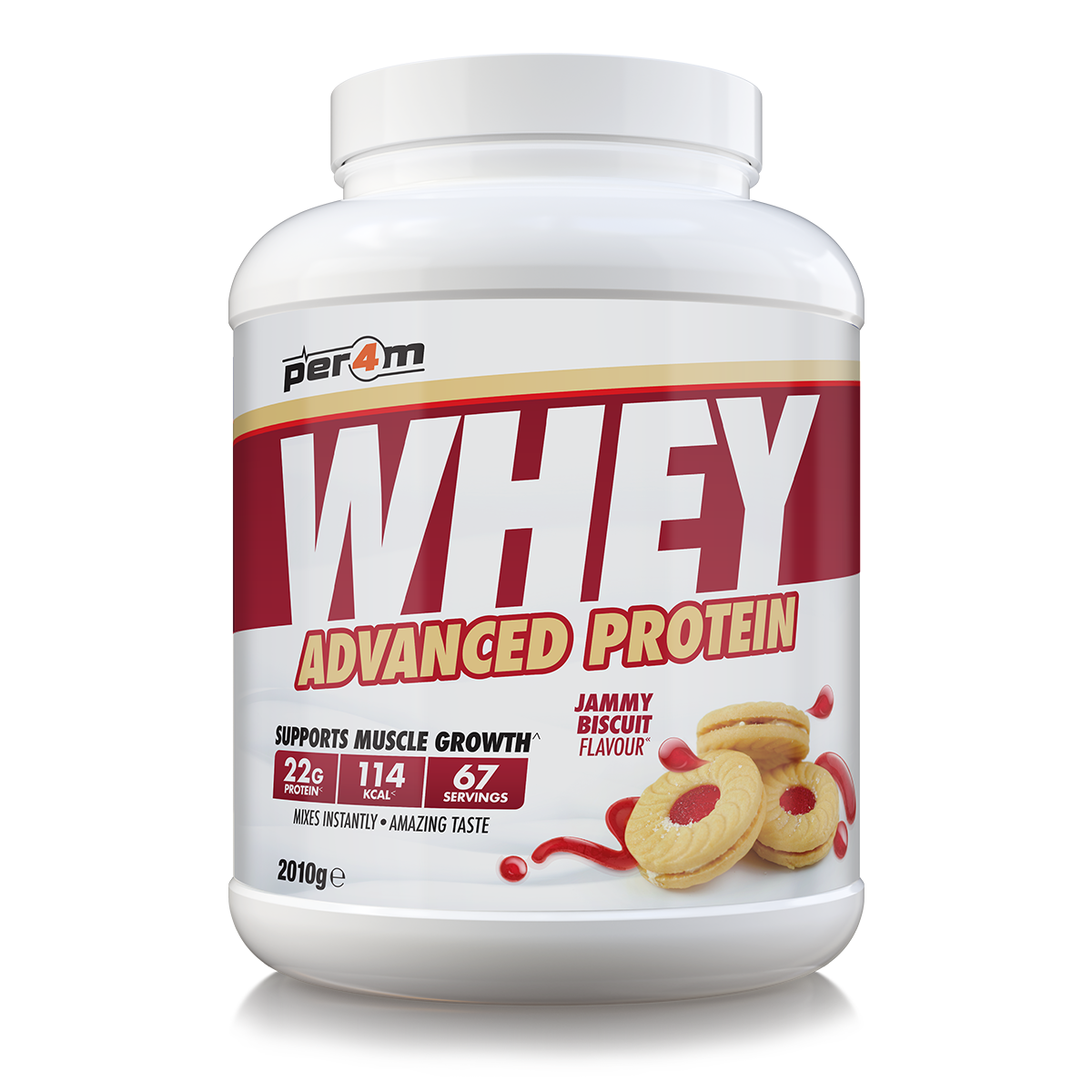 Per4m Whey Advanced Protein Powder Jammy Biscuit 2kg