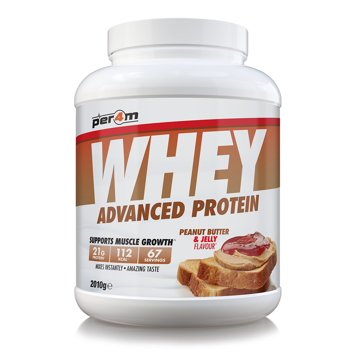 Per4m Whey Advanced Protein Powder Peanut Butter and Jelly 2kg