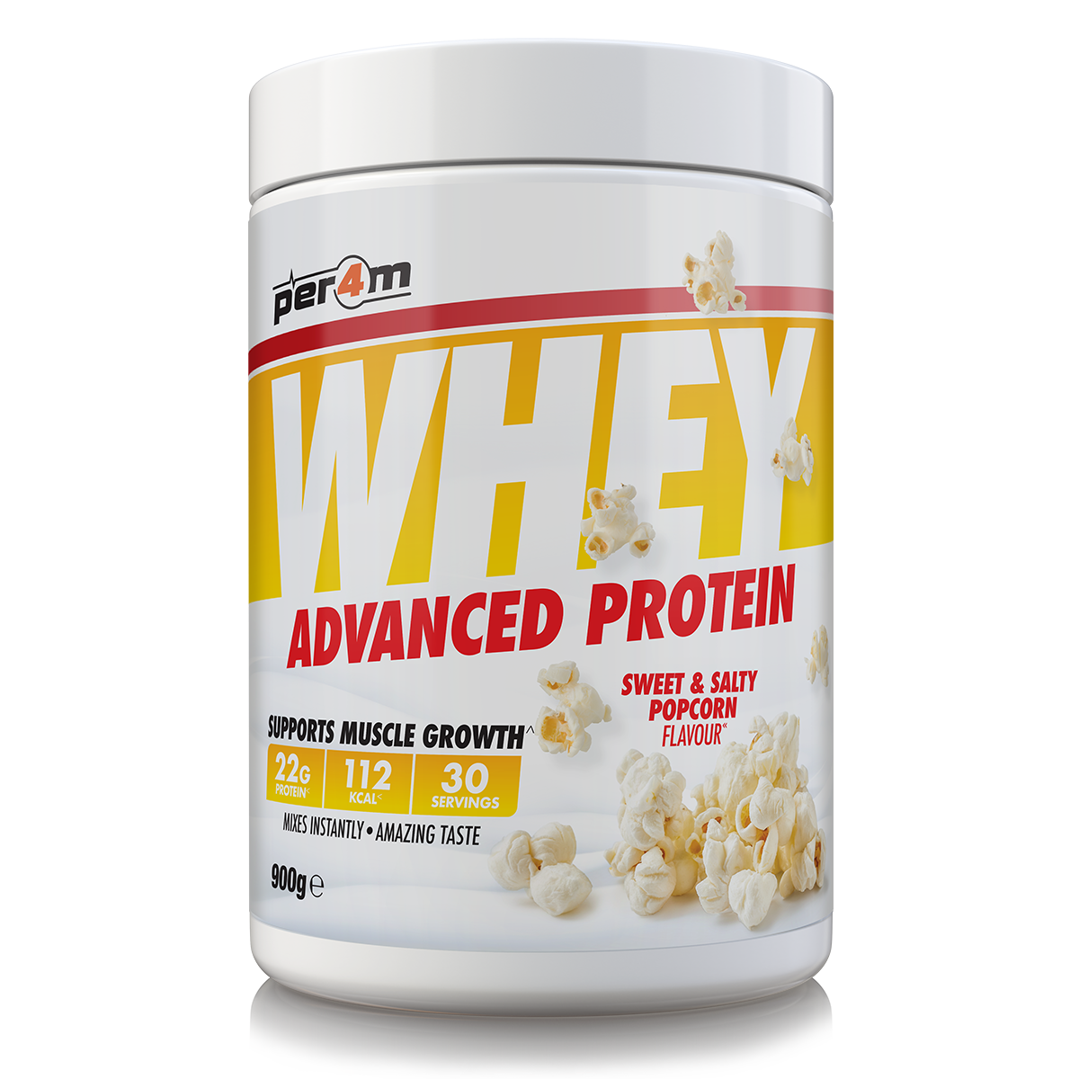 Per4m Whey Advanced Protein Powder Sweet and Salty Popcorn 900g