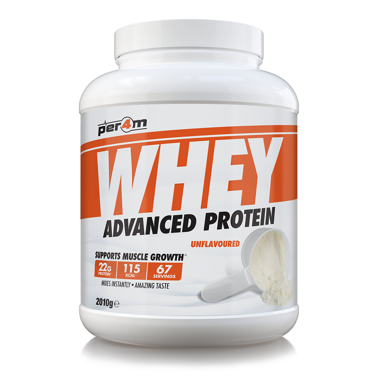 Per4m Whey Advanced Protein Powder Unflavoured 2kg
