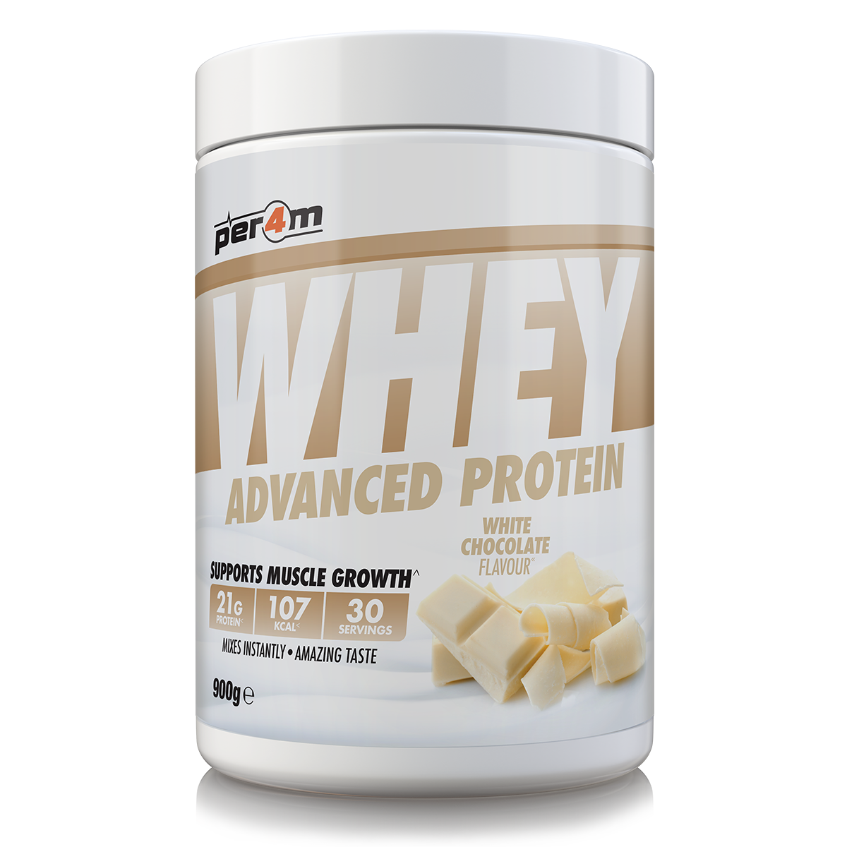 Per4m Whey Advanced Protein Powder White Chocolate 900g