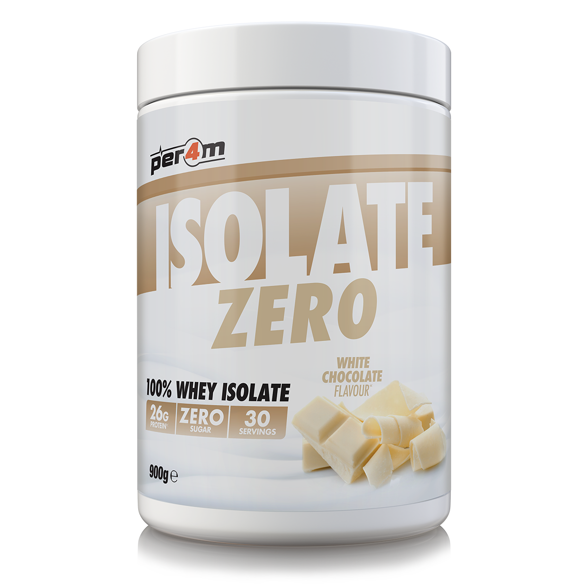 Per4m Isolate Zero White Chocolate 900g (30 Servings)