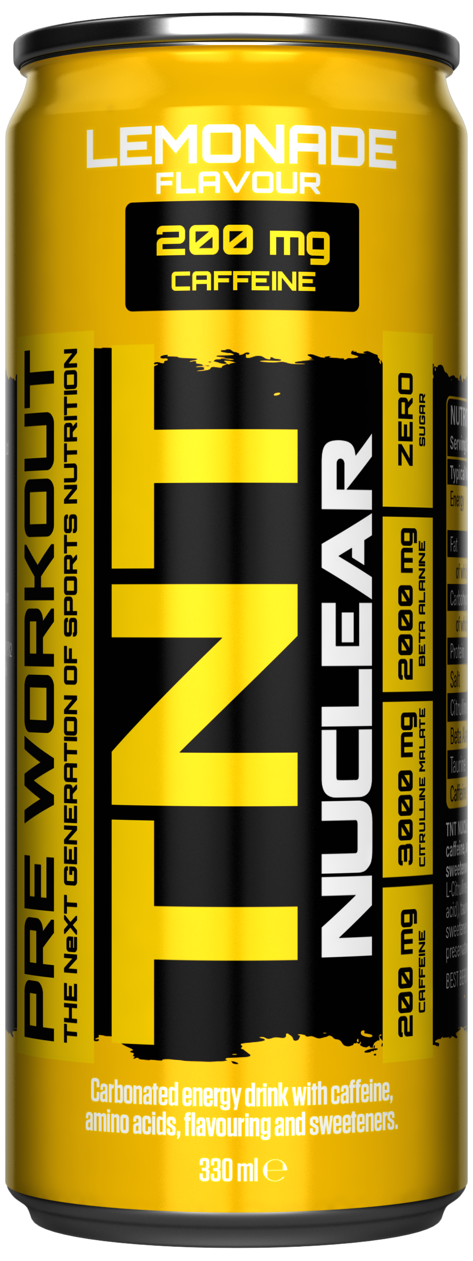 NXT Nutrition TNT Nuclear Energy Drink Lemonade Single Can
