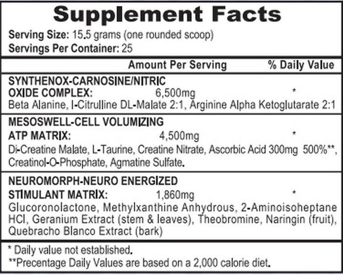 APS Nutrition Mesomorph Pre-Workout v4 (388g / 25 servings)