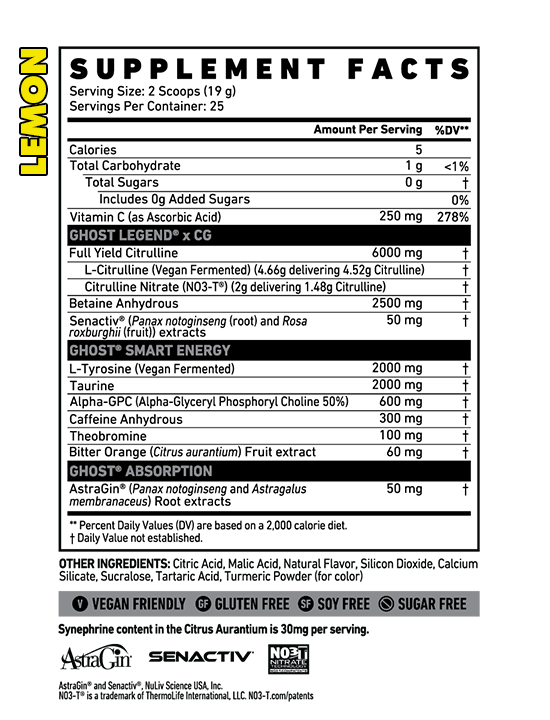 Ghost Legend Christian Guzman v4 Limited Edition Pre Workout