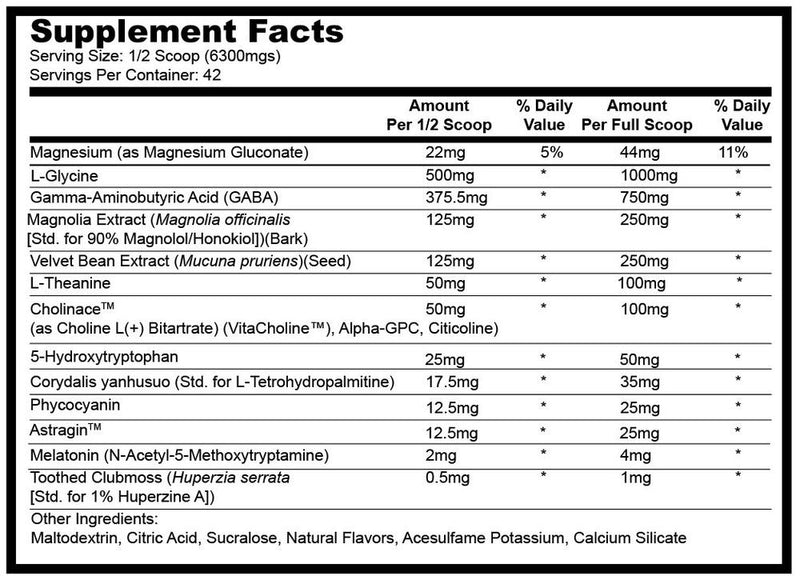 Glaxon Sedative 265g 42 servings