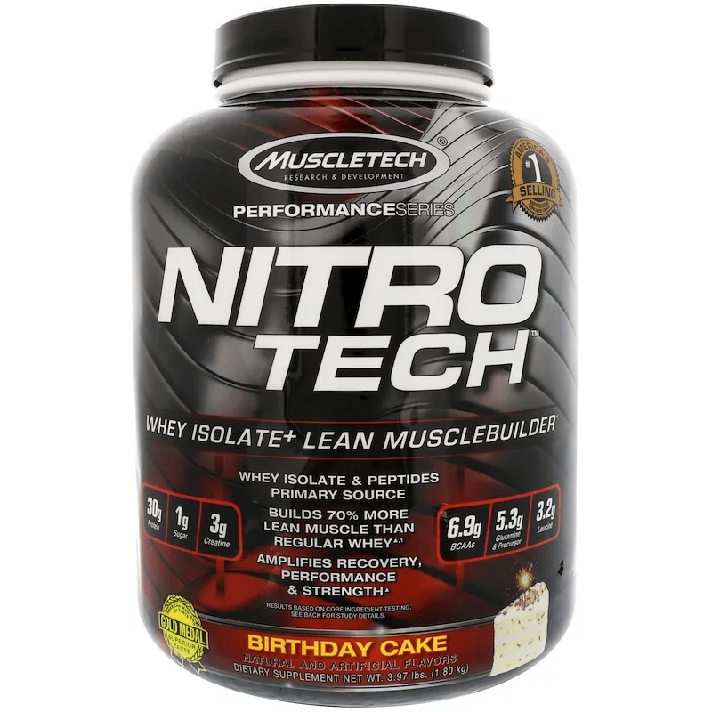 MuscleTech Nitro Tech Muscle Building Protein Powder - Sports Nutrition ...