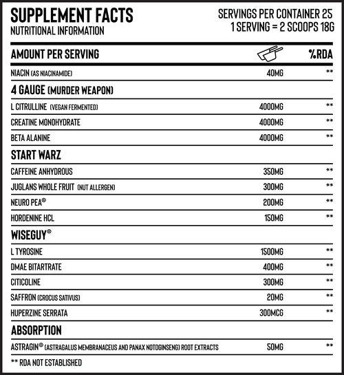 Naughty Boy Menace Pre-Workout (Start Warz Limited Edition)